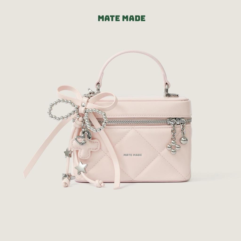[VÕ HÀ LINH X MATE MADE] Túi Xách Tay Son MATE MADE Dáng Hộp Dài 3 Màu Đi Làm Đi Chơi