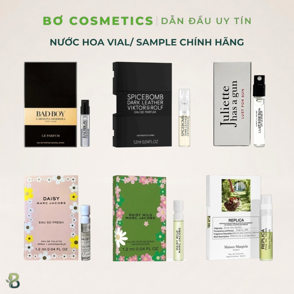 Nước Hoa Vial / Sample Chính Hãng | Bơ Cosmetics