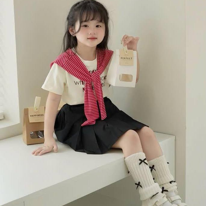 Khăn Choàng Thủy Thủ Kiểu Dáng Hàn Quốc Annie's House  Phụ kiện cho bé gái 2-11 tuổi