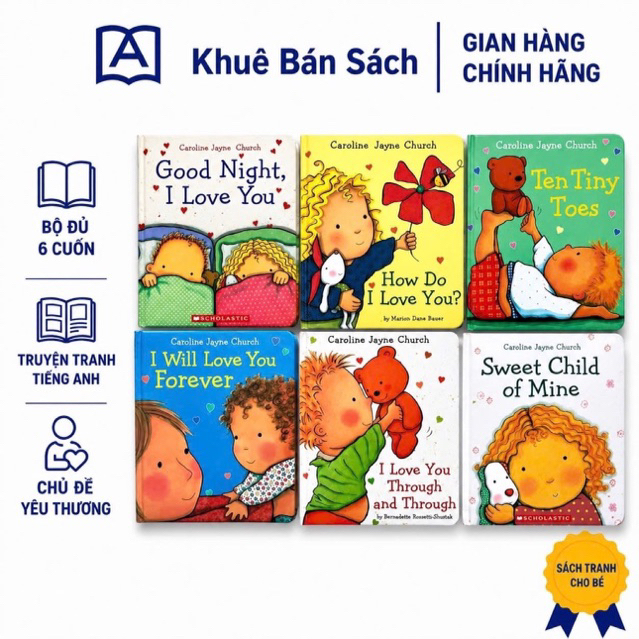 Sách - Tiếng anh - Love's Good Night Story Trọn Bộ 6 Cuốn