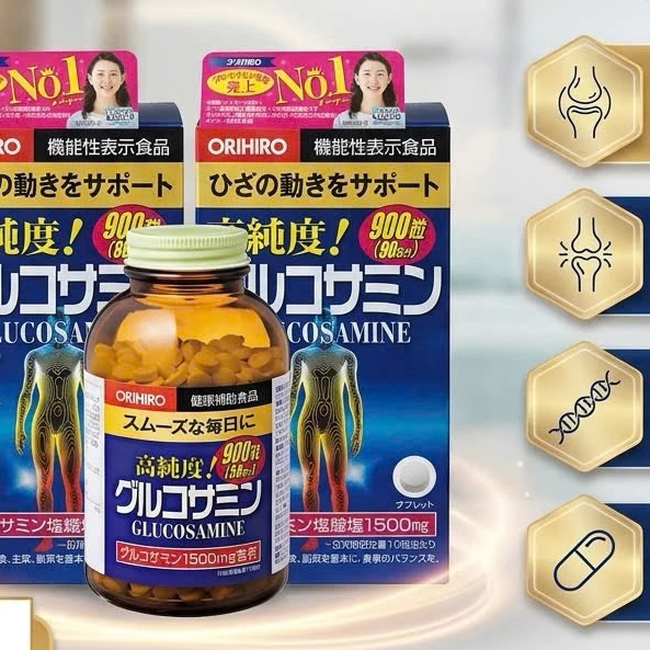 Glucosamine ORIHIRO 900 Viên Nhật Bản - Bổ Sung Glucosamine, Chondroitin, MSM Hỗ Trợ Duy Trì Sức Khỏ