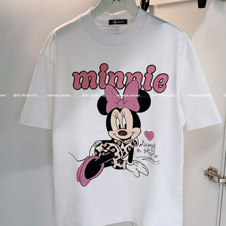 [ COTTON MỊN 270GSM ] Ảnh Thật Áo Thun Hoạt Hình Mickey Minnie Siêu Yêu Chất Cotton Mịn 270gsm Vải X