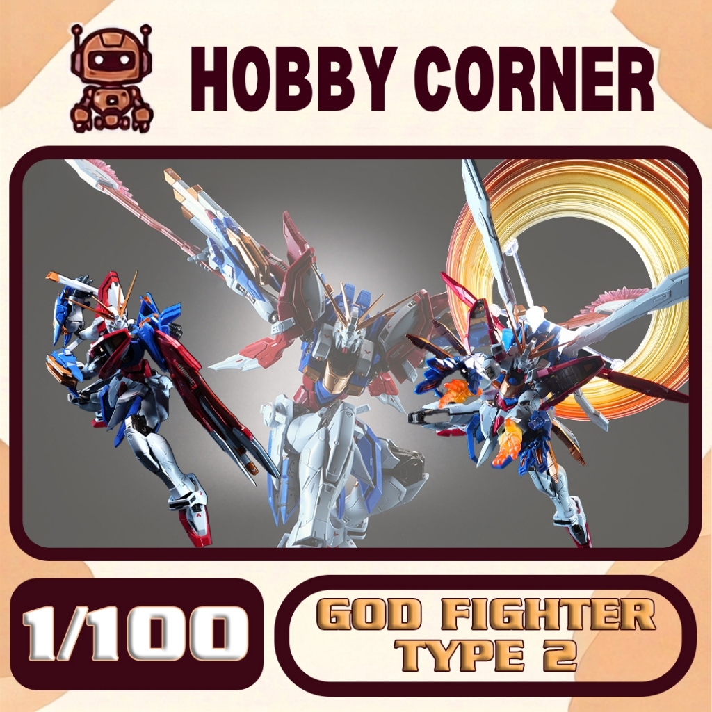 Model Kit 1/100 God Fighter Ver. MB - Type 2 (tặng base, decal nước, effect, khung xương KL)