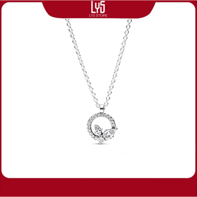Dây chuyền nữ Lys Sparkling Herbarium Circle & Cluster Pendant Necklace 6175SV Fullbox PAN