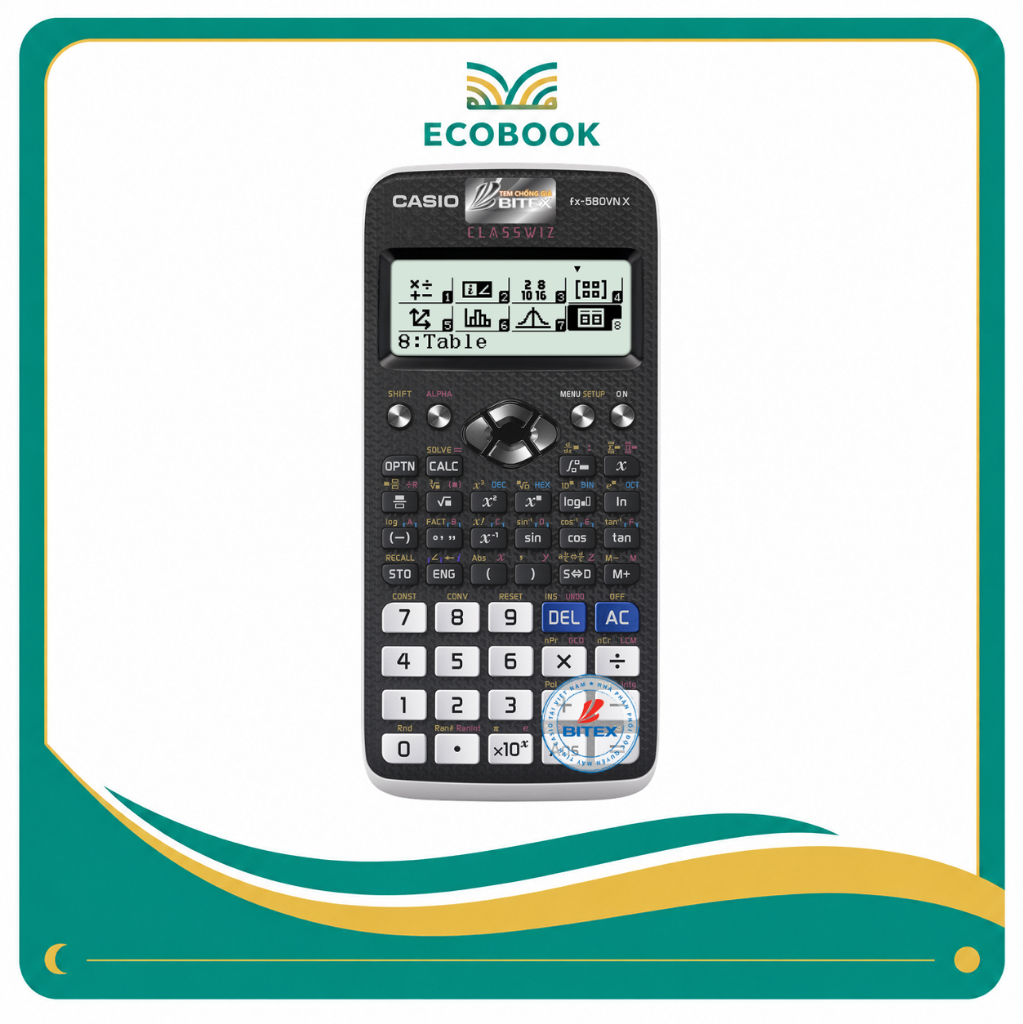 Máy Tính Casio FX-580VN X Màu Đen – Máy Tính Khoa Học Chính Hãng