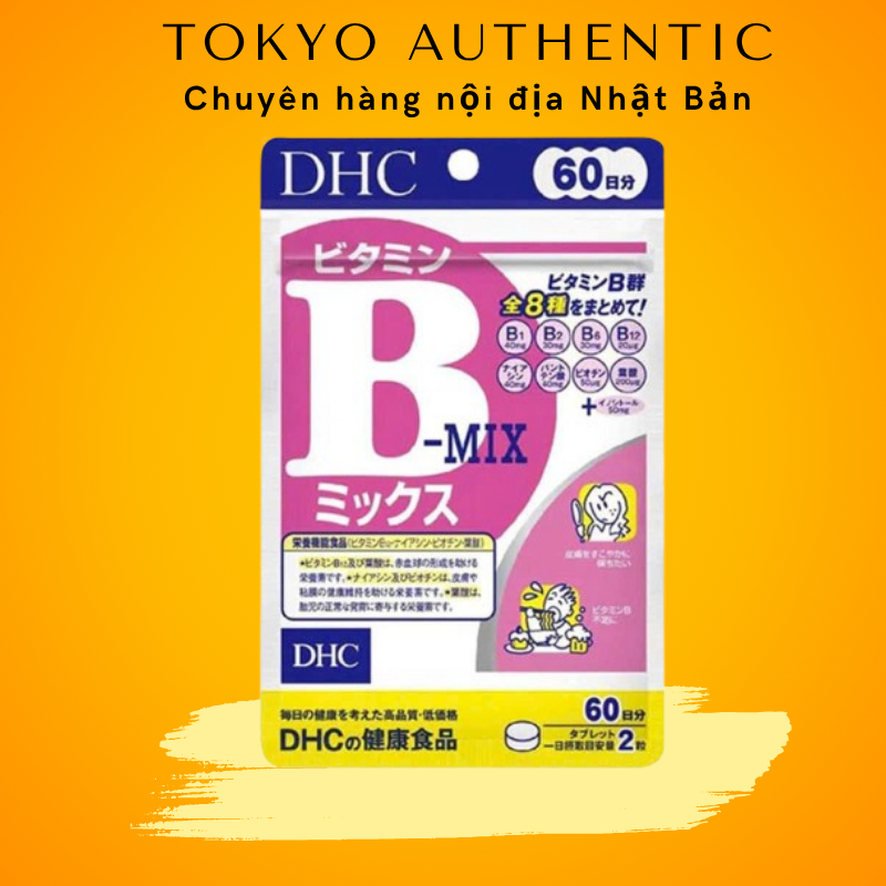 Viên Uống DHC Vitamin B Mix Tổng Hợp Nhật Bản 120 Viên 60 Ngày