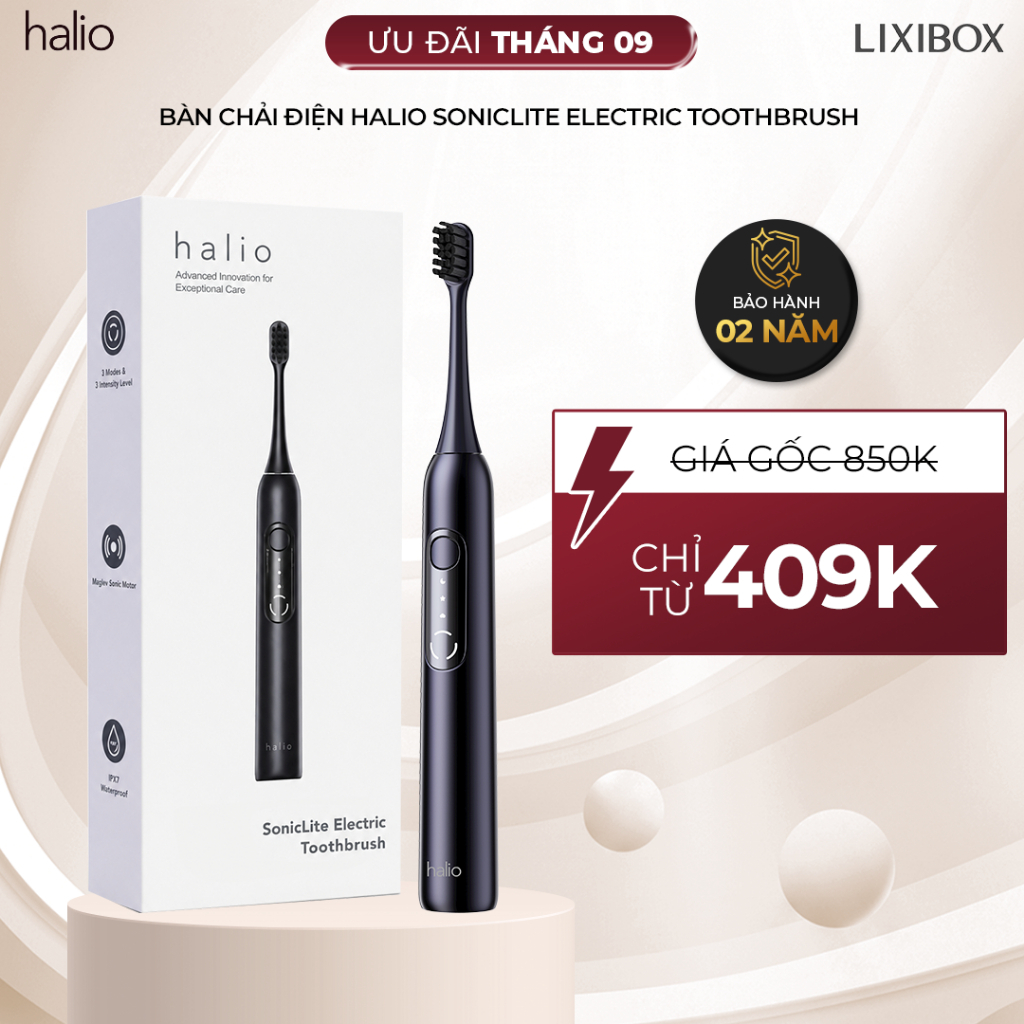 Bàn Chải Điện Halio SonicLite Electric Toothbrush