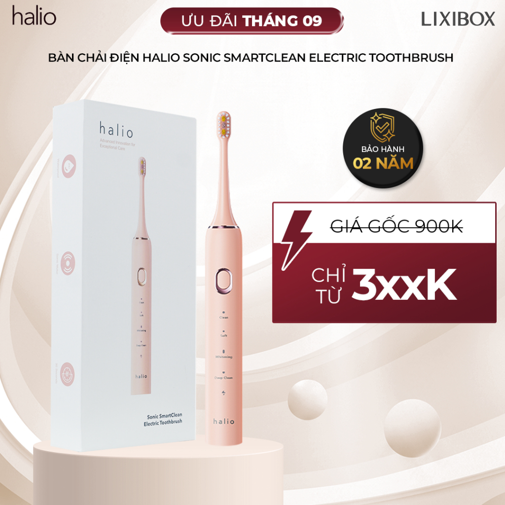 [SPLIVE] Bàn Chải Điện Làm Sạch Sâu Halio Sonic SmartClean Electronic Toothbrush