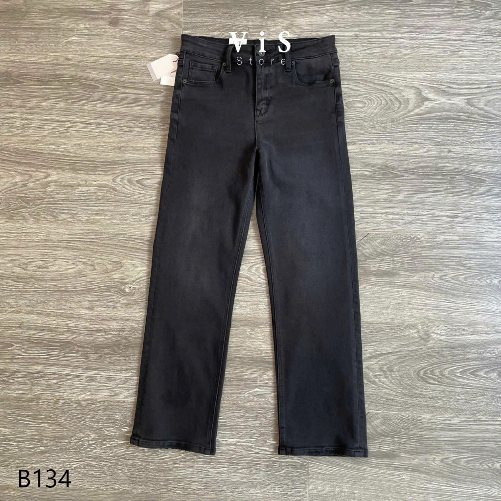ViS Store - Quần jean nữ xám đen lưng thấp