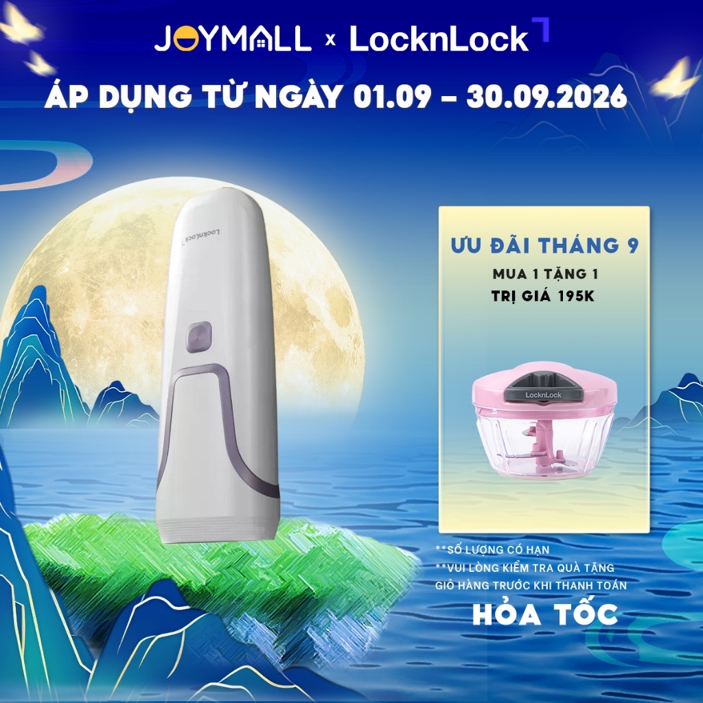 Máy triệt lông LocknLock IPL Công Nghệ Làm Lạnh Sapphire ENC312IVY 4 chế độ triệt - Hàng Chính Hãng 