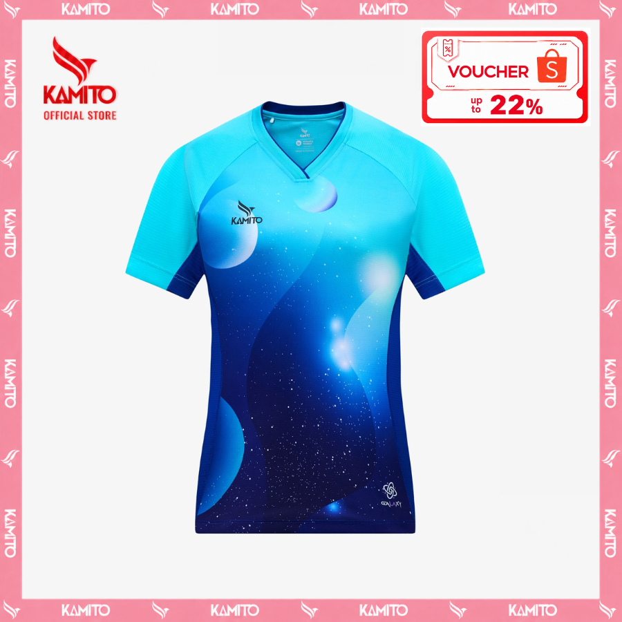 Áo T-shirt cầu lông nữ Kamito Galaxy 3, Áo Thun Thể Thao, Áo Cầu Lông Nữ