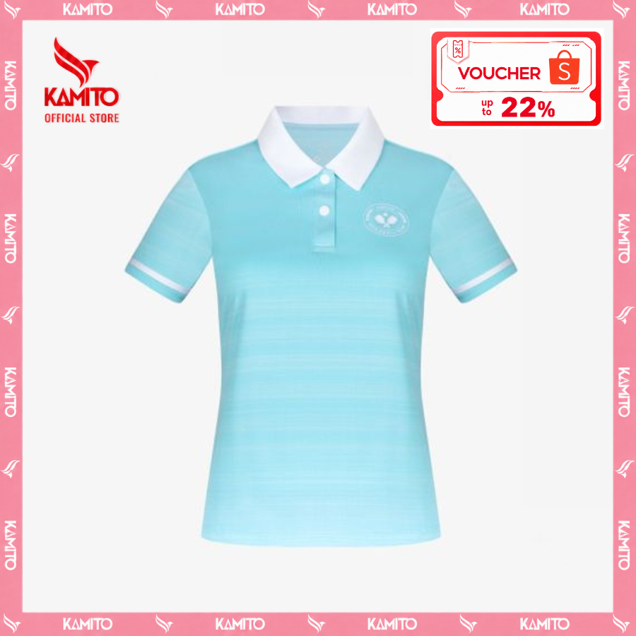 Áo Polo Pickleball Kamito Trình Nữ 1, Áo Polo thể thao Nữ, Chất liệu co giãn thoáng mát