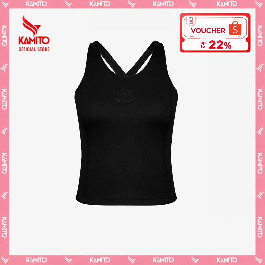 Áo Tanktop Pickleball Kamito Trình Nữ 1, Áo thun 3 lỗ Nữ, Áo thể thao nữ Kamito, Thoáng mát co giãn