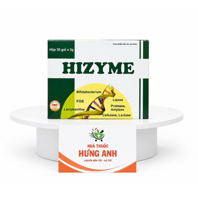 [HỘP 30 GÓI] Hizyme MediBest Men Vi Sinh Hỗ Trợ Tiêu Hóa, Bổ Sung Lợi Khuẩn & Enzyme | Marathon Dent