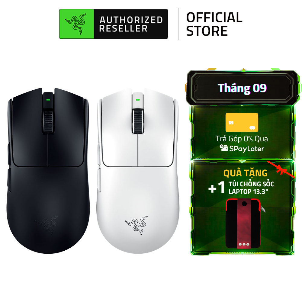 Chuột Gaming Razer Viper V3 Pro Không Dây | Form Đối Xứng | Siêu Nhẹ | Polling 8K Hz | DPI 35K | Swi