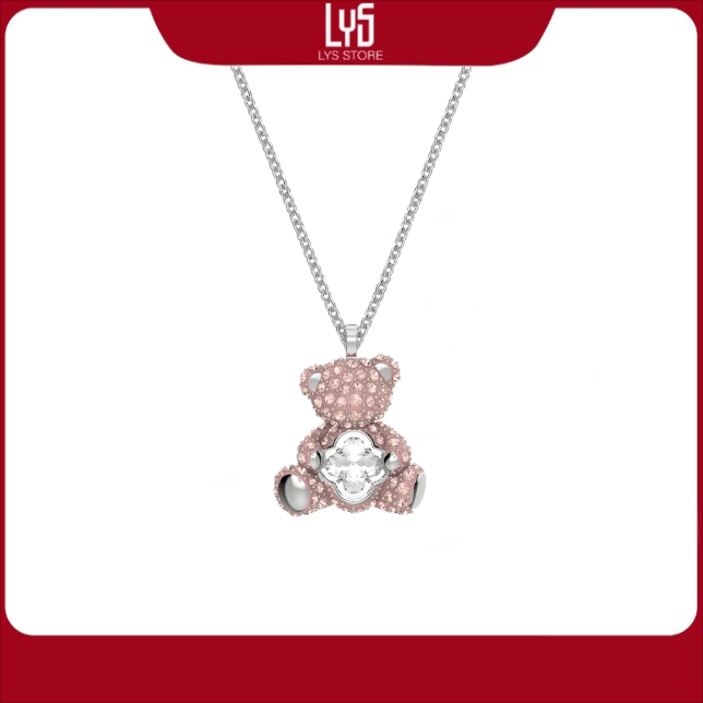 Dây chuyền Nữ Lys Teddy Pendant Necklace 6055 Brown Fullbox - Hàng Xuất Xịn