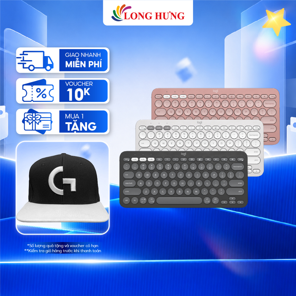 Bàn phím không dây Logitech Pebble Key 2 K380S - Hàng chính hãng
