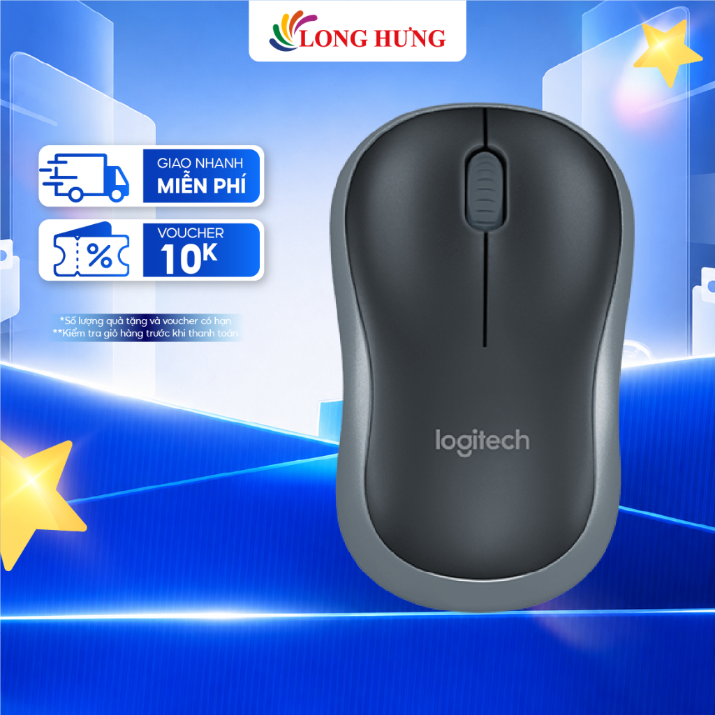 Chuột không dây Logitech B175 - Hàng chính hãng