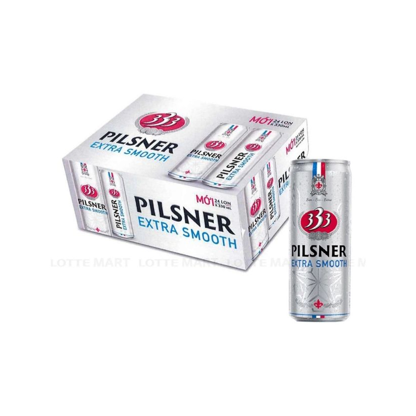 Bia 333 Pilsner Extra Smooth 330Ml (24 Lon)_3397