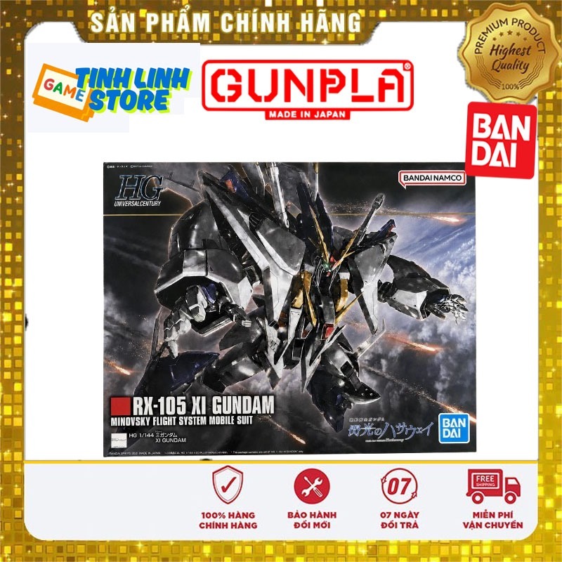 Mô Hình Lắp Ráp Bandai HGUC 1/144 RX-105 Xi Gundam (Hathaway's Flash) Chính Hãng