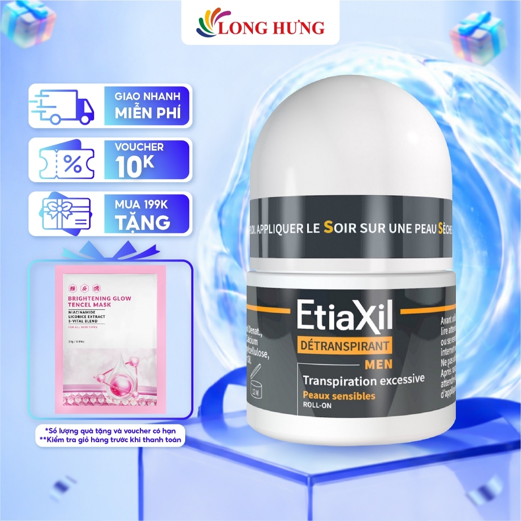 Lăn khử mùi nam EtiaXil Detranspirant Men (15ml)