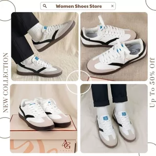 Giày Thể Thao Trắng Sọc Đen, Giày Sneaker Trắng AG Street Chính Hãng Đi Học Đi Chơi | AG06