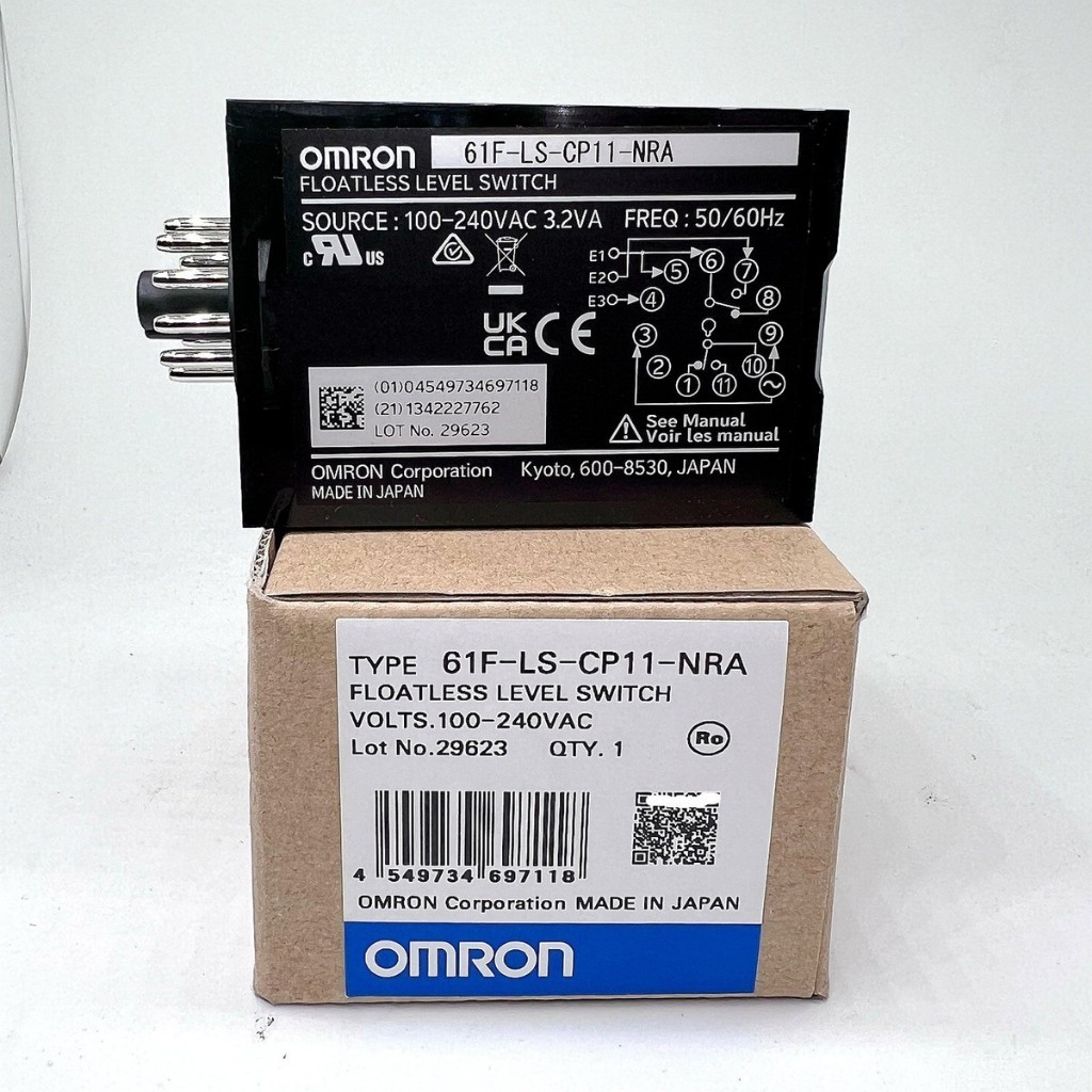 Bộ điều khiển mực nước Omron 61F-LS-CP11-NRA - 11 chân tròn