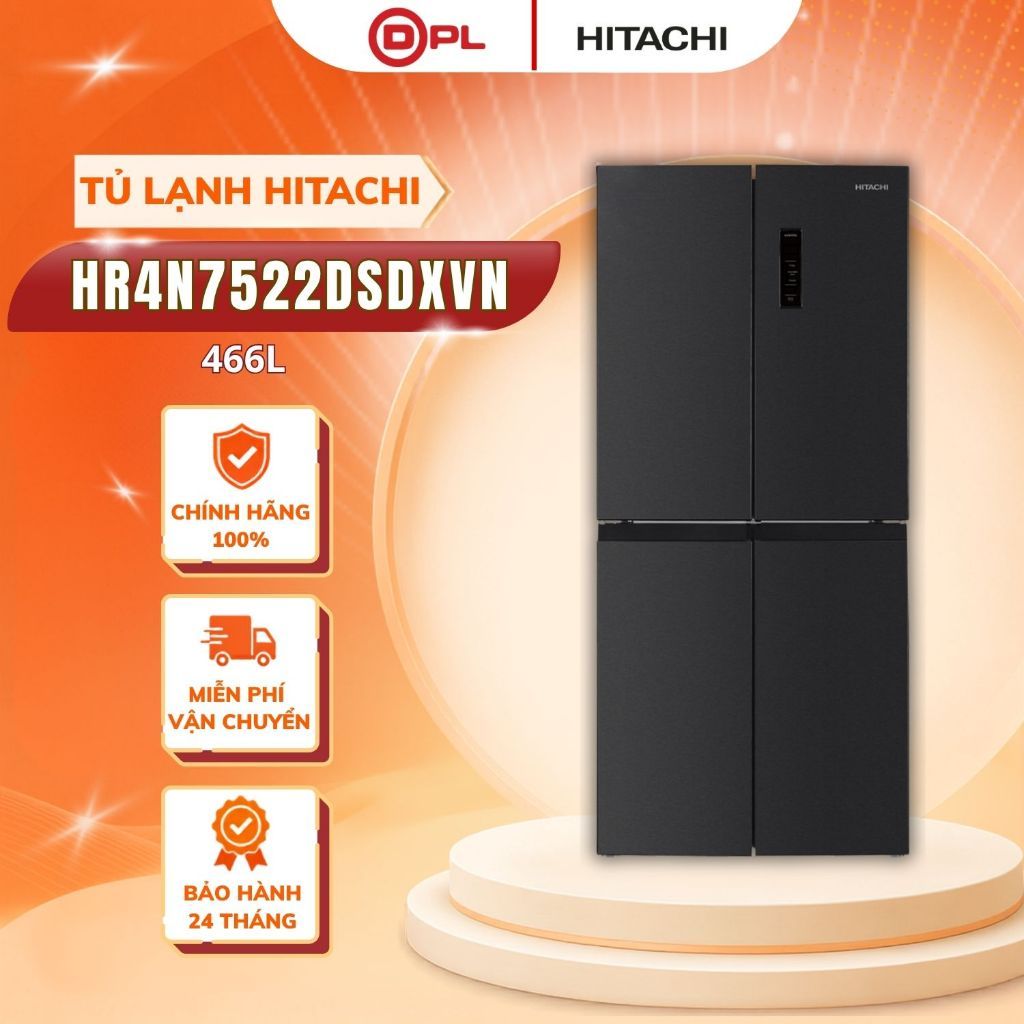 Tủ Lạnh 4 Cánh Ngăn Đông Dưới Hitachi 466 Lít HR4N7522DSDXVN - Ngăn điều chỉnh linh hoạt, Inverter