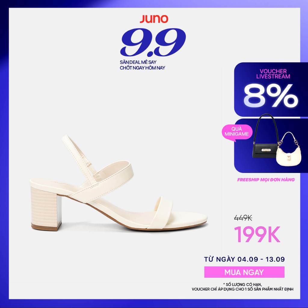 Giày Sandal Nữ 5cm Thời Trang JUNO Gót Vuông Basic SD05127