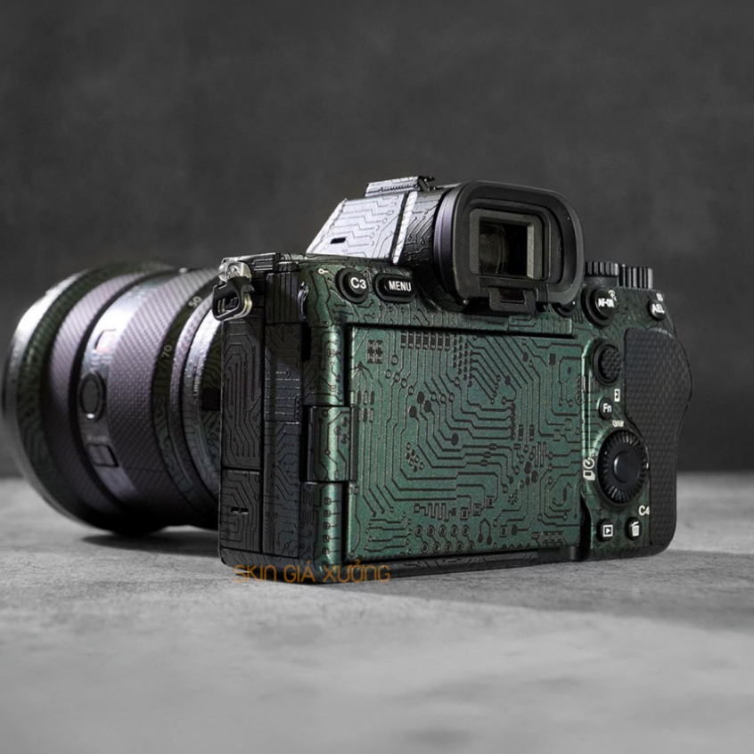 Skin 3M Mạch Điện vân nổi Cho Máy Ảnh Sony ZV-E10 Mark II, A6000, 6300, 6500, 6600, 6700, A5000,