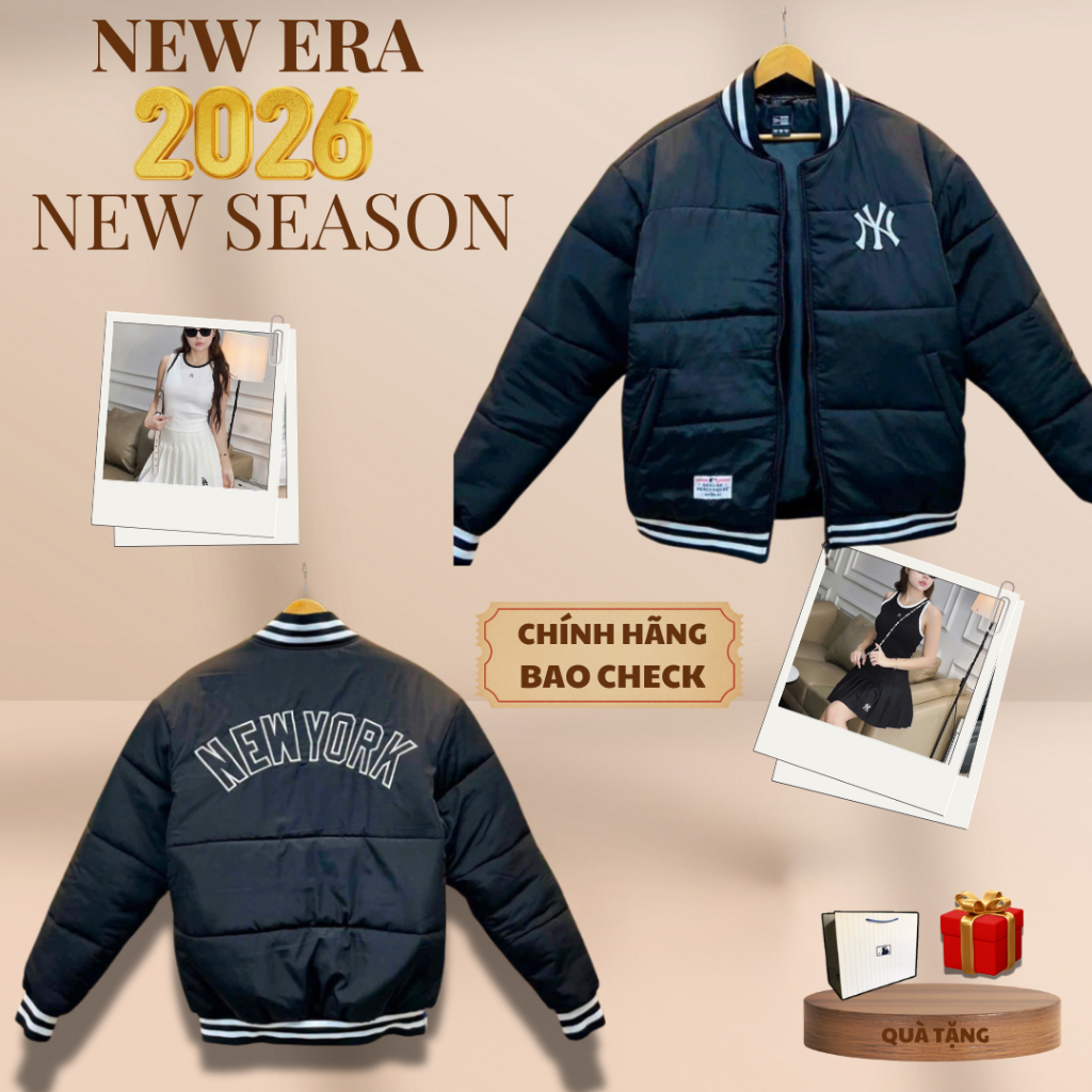 [CHÍNH HÃNG] Áo Khoác New Era New York Yankees - Áo New Era Bomber Varsity Jacket Chính Hãng Full Te