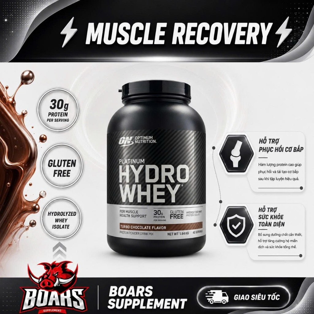 PLATINUM HYDRO WHEY - SỮA TĂNG CƠ HYDROLYZED WHEY PROTEIN TINH KHIẾT