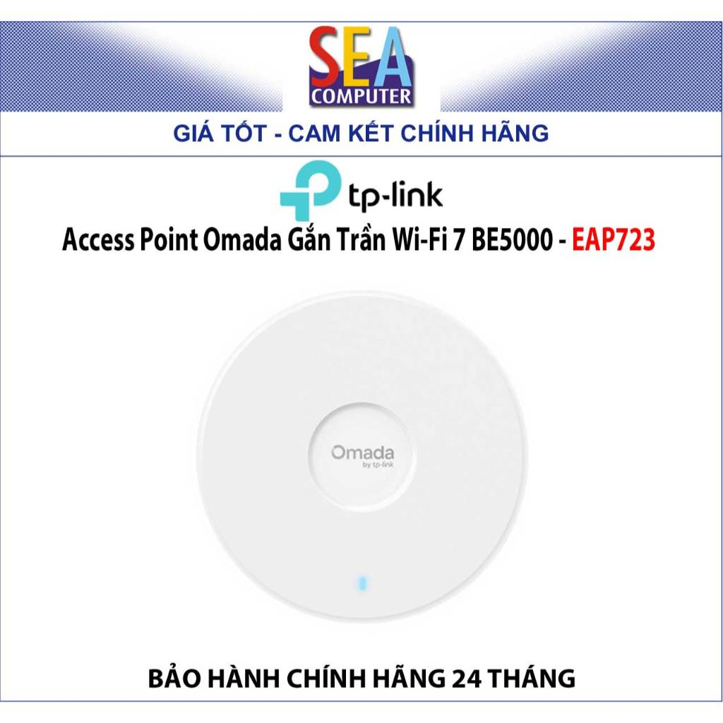 Tp-link Access Point Omada Gắn Trần Wi-Fi 7 BE5000 - EAP723