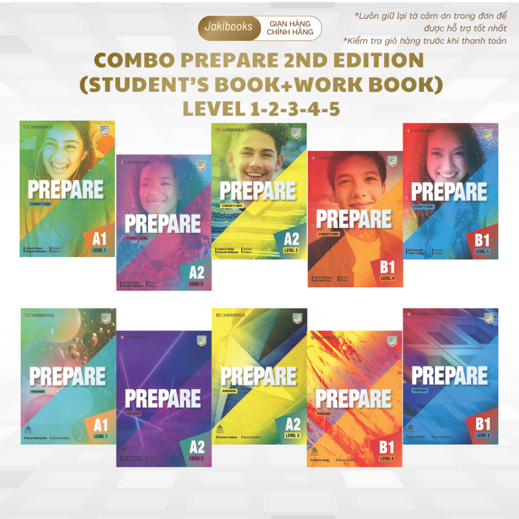 Sách tiếng Anh - Prepare 2nd Edition - (Student Book+Workbook) Cambridge A1 A2 B1