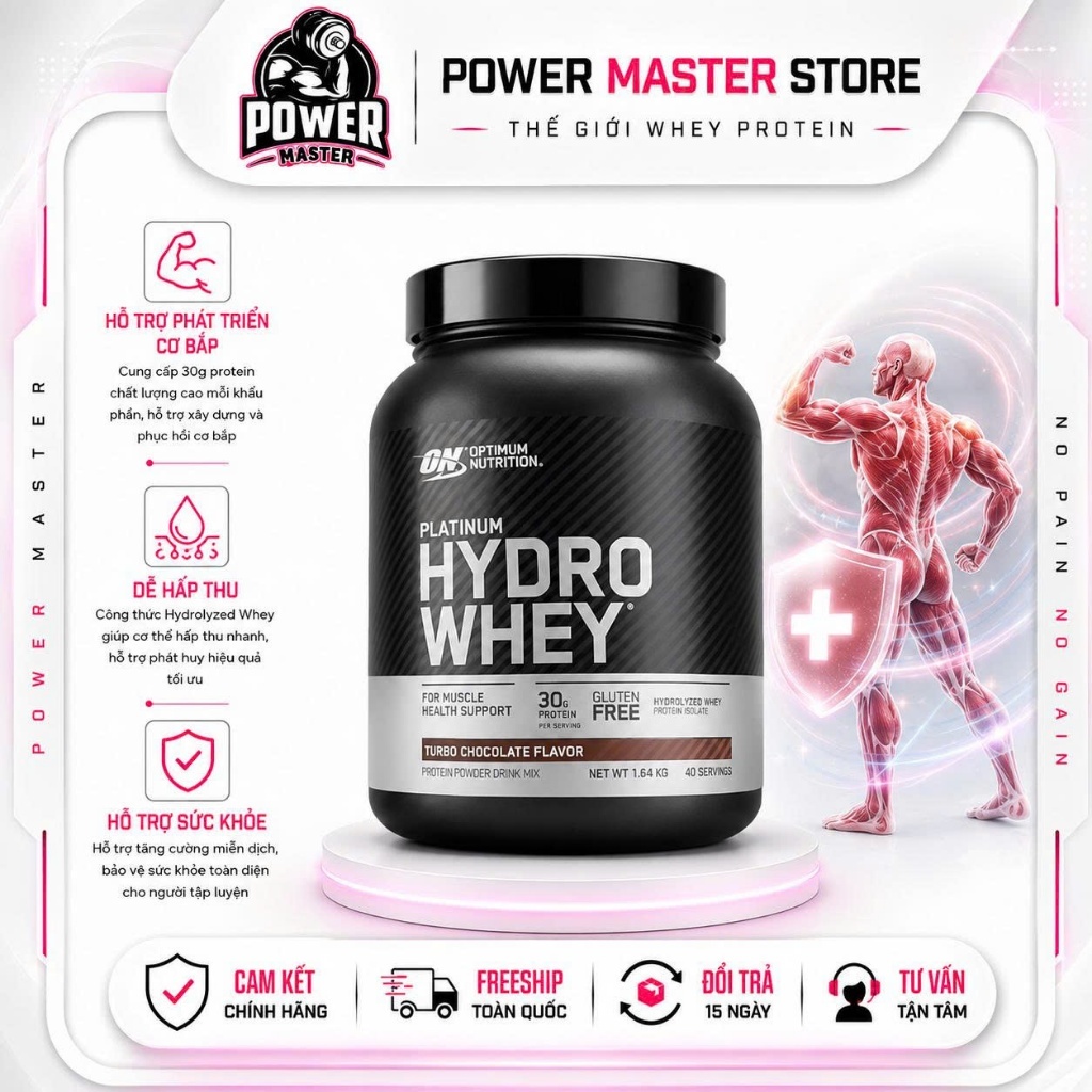 OPTINUM NUTRITION PLATINUM HYDRO WHEY - DÒNG WHEY TINH KHIẾT NHẤT HIỆN NAY