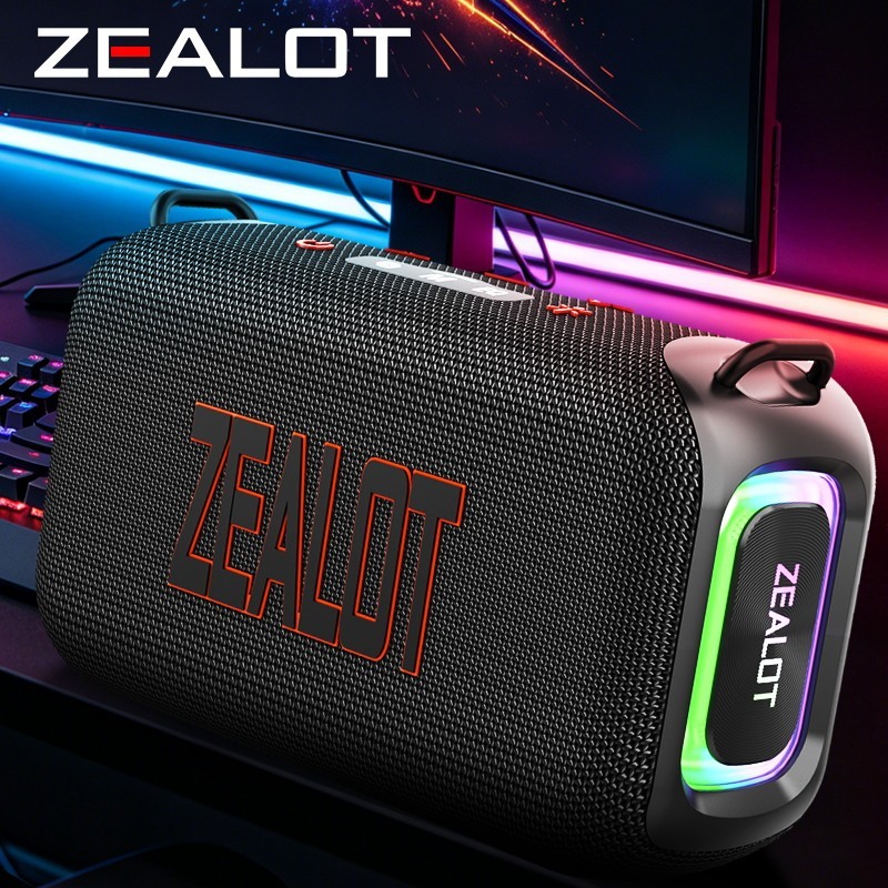 Loa ZEALOT S85 100W, pin 8000mAh, IPX6, Bluetooth 5.3, củ loa kép, Type‑C DC5V 2A#loa bluetooth bass