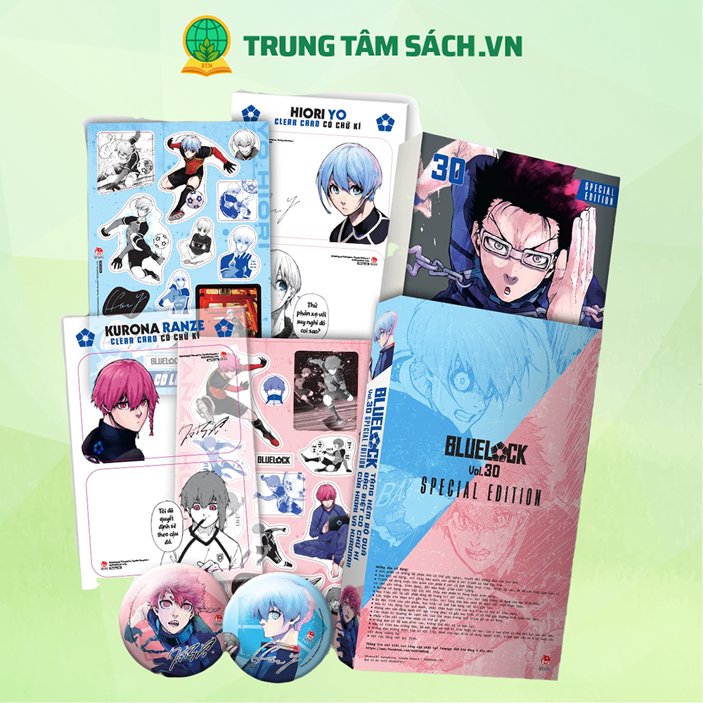 Sách - BlueLock - Tập 30 - Bản Đặc Biệt - Tặng Kèm Card PVC + Standee Ivory + Set Quà Hiori Và Kuron