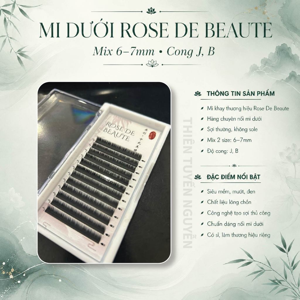 Mi dưới Rose De Beaute mix(6-7)/ cong J, B