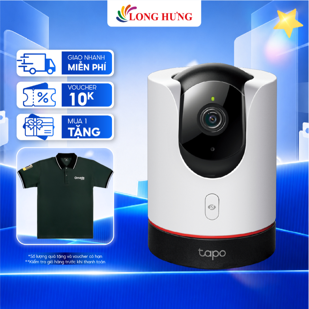 Camera trong nhà TP-Link Tapo AI Pan/Tilt Home Security Wifi 4MP 2K C225 - Hàng chính hãng