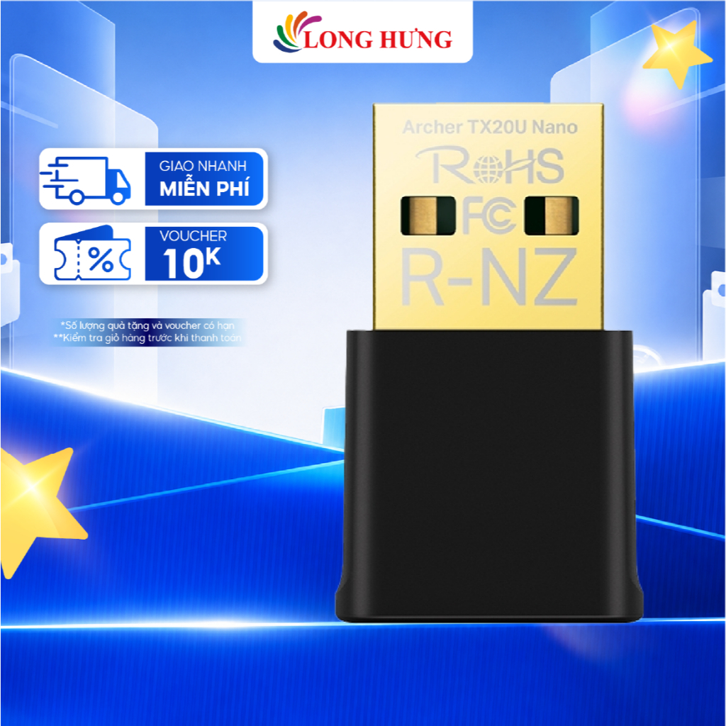 USB Wifi TP-Link Wifi 6 AX1800 Dual Band Archer TX20U Nano - Hàng chính hãng