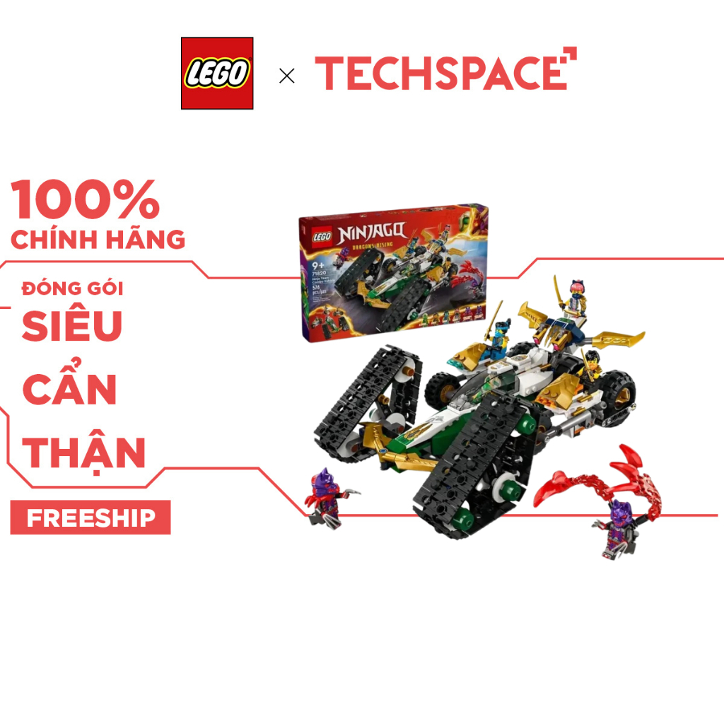 Bộ Mô Hình Siêu Xe Kết Hợp 4 Trong 1 LEGO NINJAGO #71820