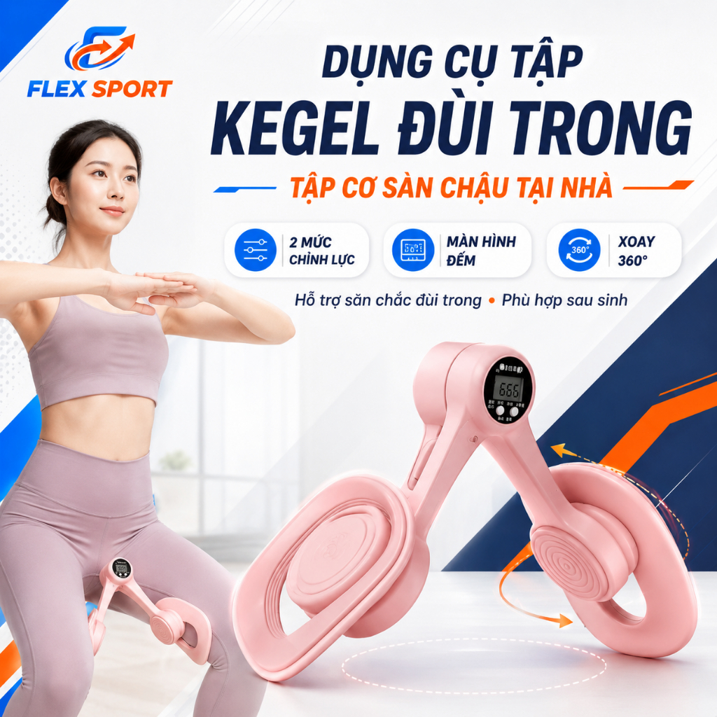 Dụng Cụ Tập Kegel Nam Nữ, Kẹp Tập Cơ Đùi Trong Thon Gọn Chân, Tập Mông Đùi Tại Nhà, Hỗ Trợ Phục Hồi 