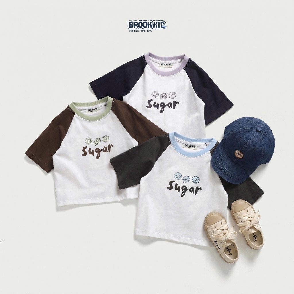 BROOK KID 2026 - Áo Thun Tay Raglan Sugar Cho Bé Từ 12-36Kg