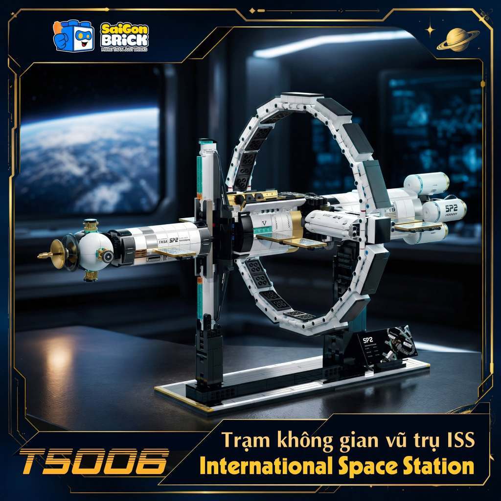 SAIGON BRICK - TUOMU - MÔ HÌNH LẮP RÁP T5006 – International Space Station (2221+pcs) – Trạm không g