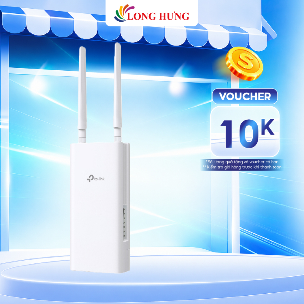 Bộ mở rộng sóng Wifi 4G LTE TP-Link Outdoor Router 300 Mbps TL-MR100-Outdoor - Hàng chính hãng