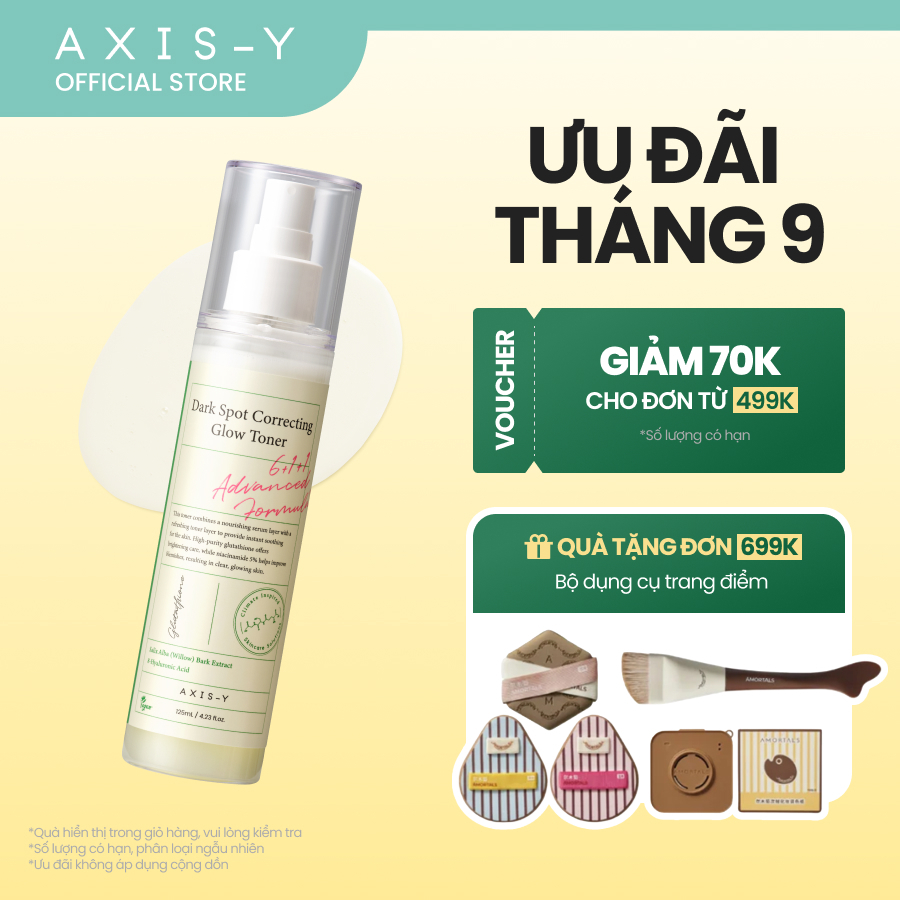 AXIS-Y Toner Nước Cân Bằng Mờ Thâm – Sáng Da 98% Glutathione & 5% Niacinamide | Dark Spot Correcting