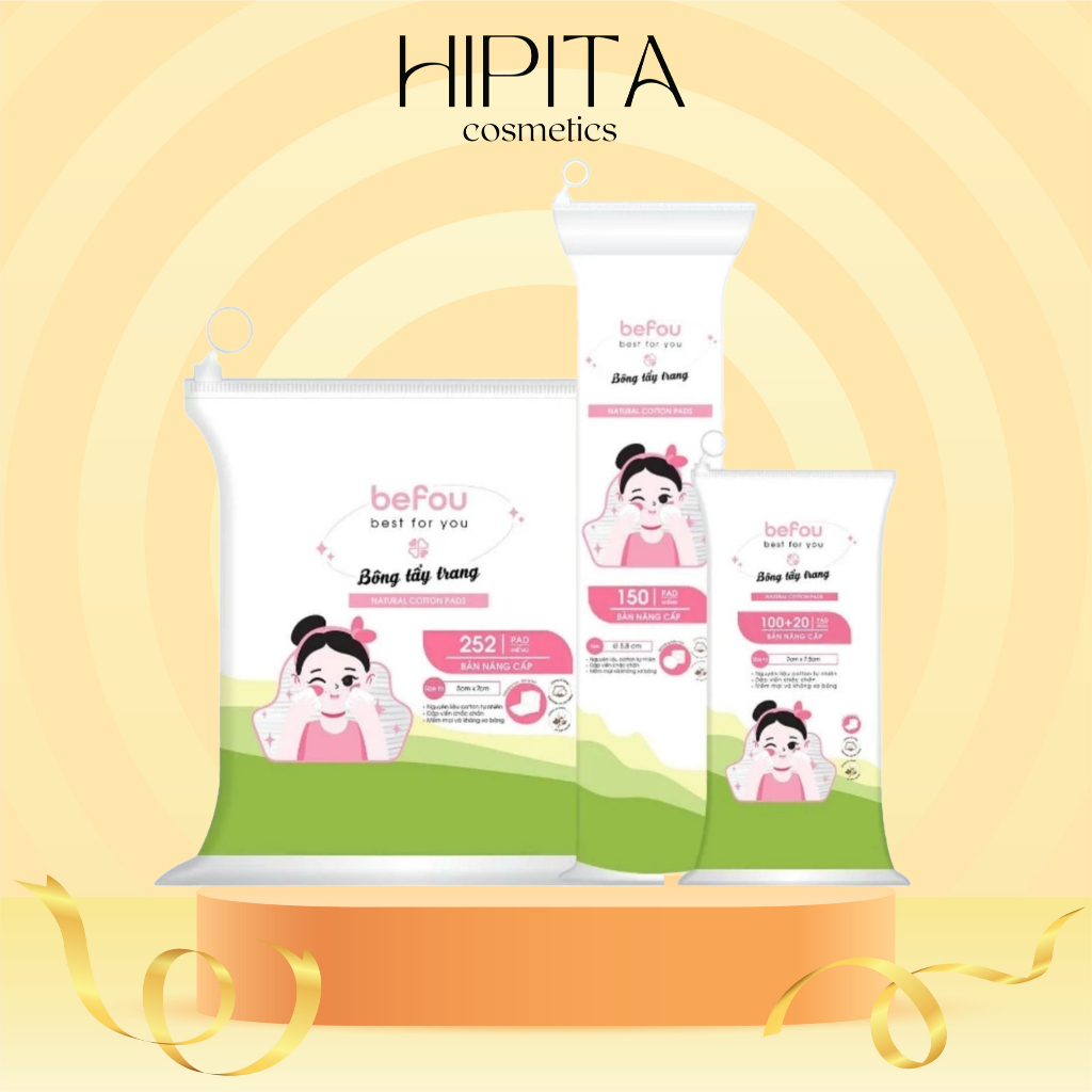 Bông tẩy trang Befou Natural Cotton Pads