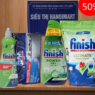Viên rửa bát Finish hữu cơ 0% 45 viên, finish eco, Quantum ultimate, 100, finish all in one