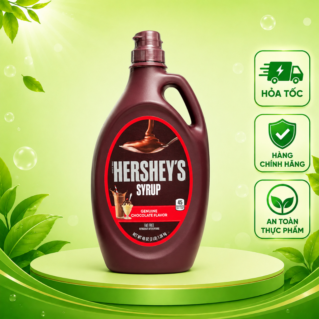 Sốt Socola Syrup Hershey's 1.36kg