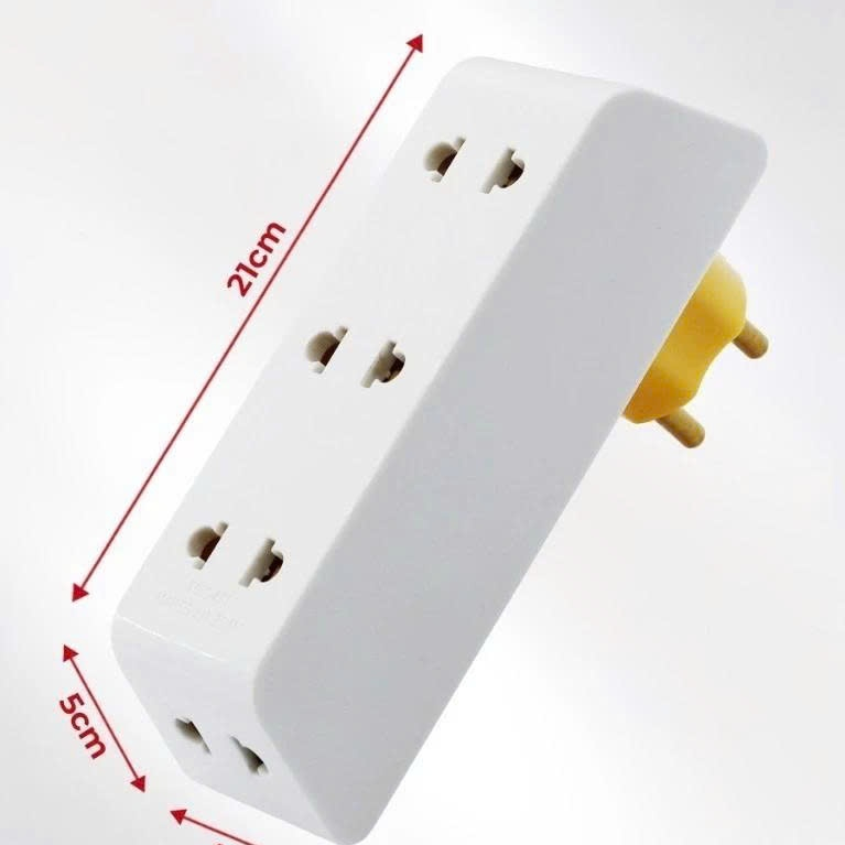 SOPOKA Ổ Chia Điện P25 Chia 5 Cổ Xoay, Chịu Tải 2200W, An Toàn Chống Cháy Chính Hãng